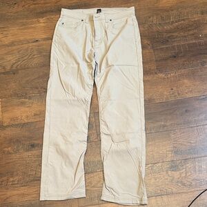 Mens Prana brand 5 pocket jean cut pants in 34W 32L